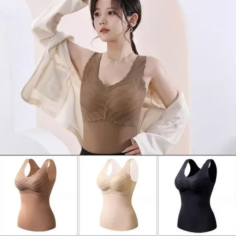 셀러허브 1 [XBIH874O]여성 여자 겨울철 보온 볼륨캡 레이스 속옷