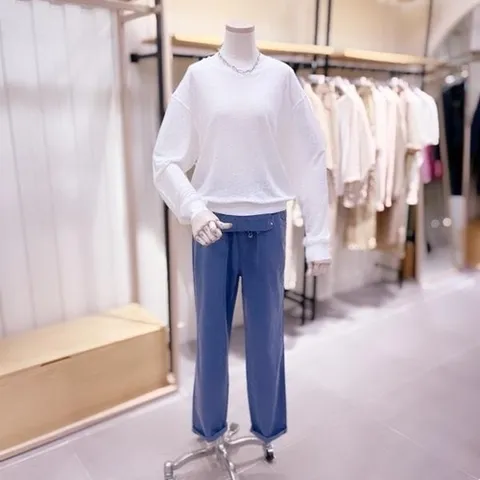 시에로 [대구백화점SG]  SJ1KTF322_골지조직 카라니트 풀오버