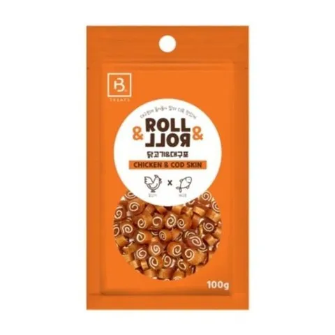 셀러허브 1 [HYIJTO0V_4B]브리더랩 롤롤대구포 롤롤대구포(닭고기)100g