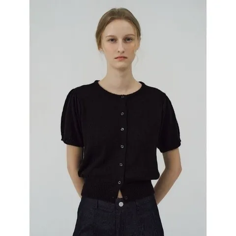 코인코즈 라운드 퍼프 소매 가디건CC5AP670_P407068736