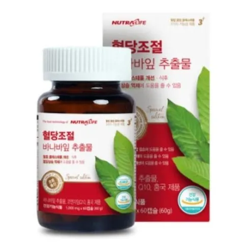 기타브랜드 뉴트라라이프 혈당 조절 코큐텐 바나바잎 추출 60캡슐_P397266597