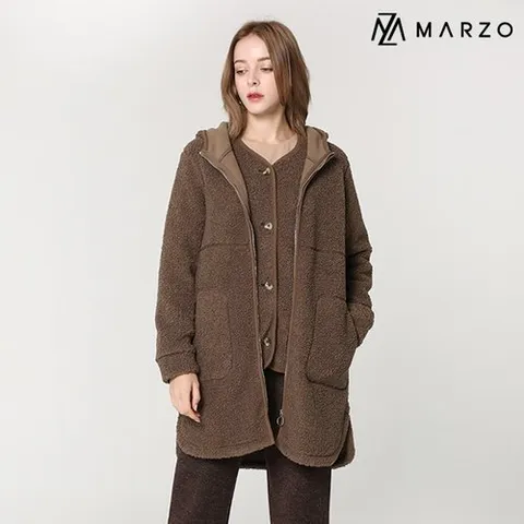 MARZO 티멜 플리스 세트 뮤트브라운_P434128724