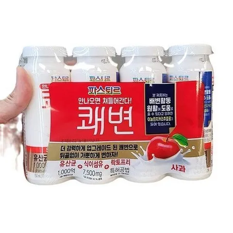 셀러허브 식품 파스퇴르 쾌변 요구르트 사과 150ml X 4입 x 2개 c47575