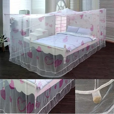 패션플러스 [셀럽하우스] 하트사각모기장 RDEE6654 중 사각모기장 모기장 아이모기장 모기장