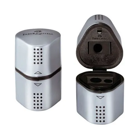 기타 파버카스텔 트리오 삼각연필깎이 실버 18 38 00 (1개)-WC72118