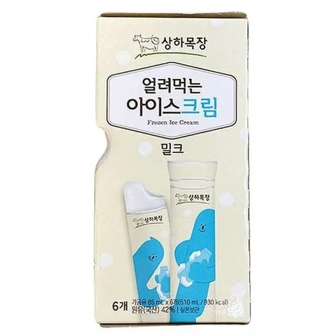 셀러허브 1 매일유업 상하목장 얼려먹는 아이스크림 85ml x 6 X 1개 e80333 (29295110)