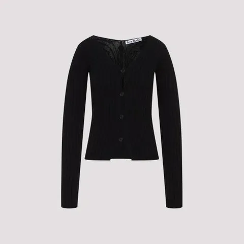아크네 25SS 아크네 스튜디오 가디건 A60556900 BLACK DOM