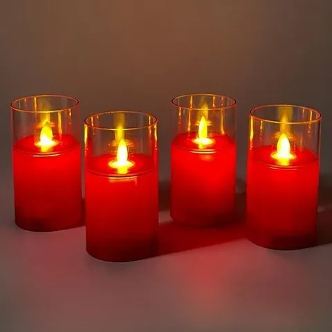 셀러허브 1 리얼LED양초(대형11.5cm)레드