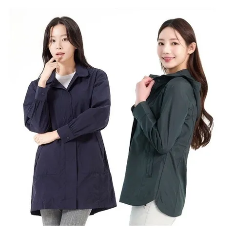 콜핑 콜핑 여성 봄 중기장 캐주얼 등산 바람막이 자켓 균일가 2종