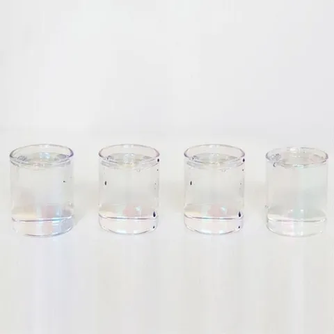 기타 고품질 소주잔 사케잔 술컵 소주컵 4P 오로라 술잔 유리 45ml 소주컵 미니소주잔 예쁜소주잔 WFLX7BF