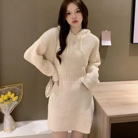 셀러허브 1 [XBI8J1OK]데일리 미니 캐주얼원피스 원피스 후드 심