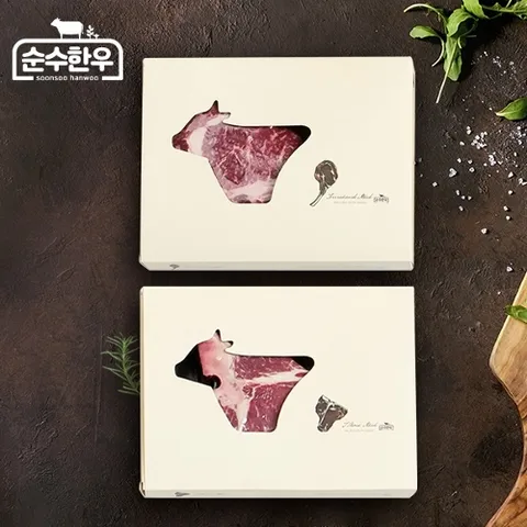 순수한우 1등급 국내산 냉장 토마호크+티본 선물세트(토마호크500g+티본500g/총 1kg)