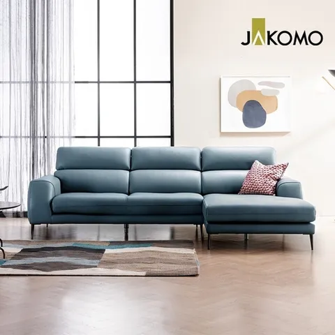 자코모 카렌 3.5인 카우치형 천연면피 소가죽 소파