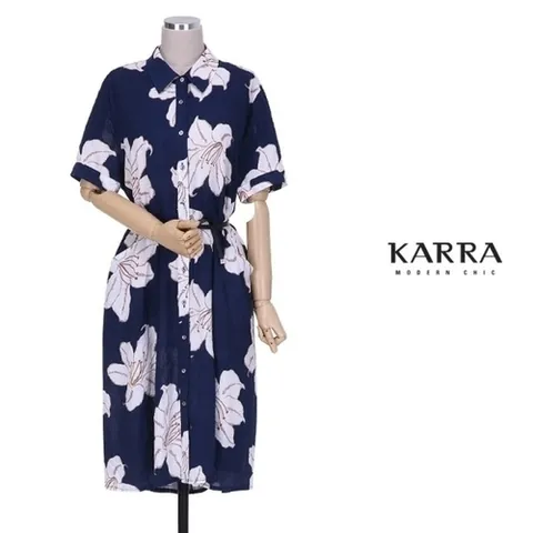 카라 KARRA 릴리나염셔츠원피스   벨트SETKBI6OP260A