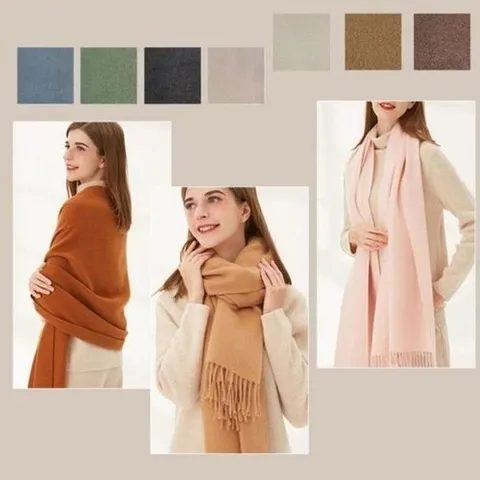 셀러허브 패션 [JHQRLSSC_4B]니트 심플모던 숄 커플 선물 목도리 머플러