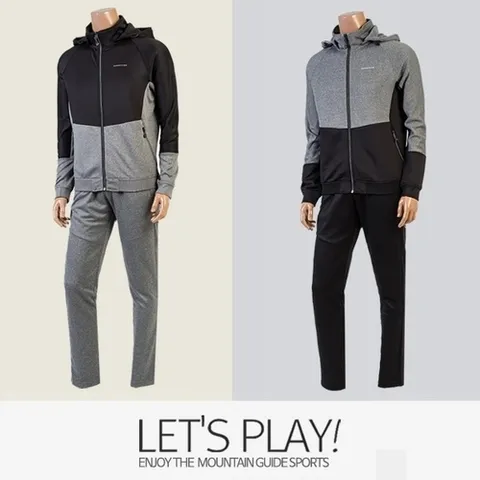 패션플러스 [엑슘] [마운틴가이드]봄,여름 등산복/단체복,작업복/츄리닝/남성 트레이닝세트 SRM-S91-122