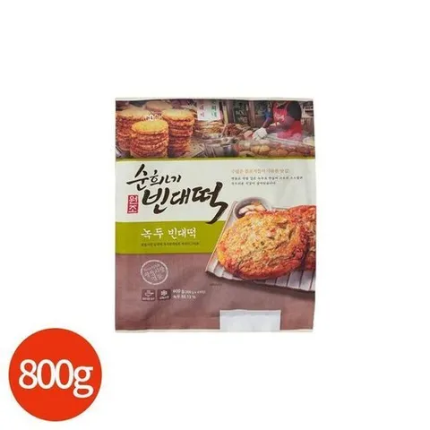 셀러허브 식품 피코크 순희네 녹두 빈대떡 800g (32897564)