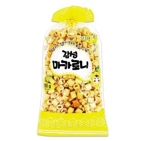 셀러허브 식품 감성 마카로니 155g 옛날뻥튀기과자