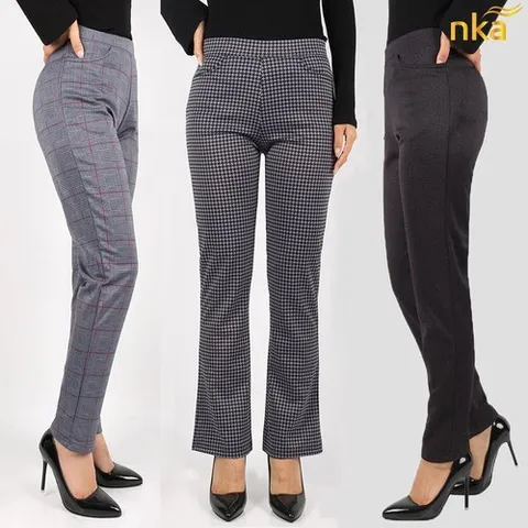 패션플러스 [NK아울렛] 엔케이아울렛 NKC여성스판밴딩바지 여자 일자 나팔 슬림핏 데일리 골프바지