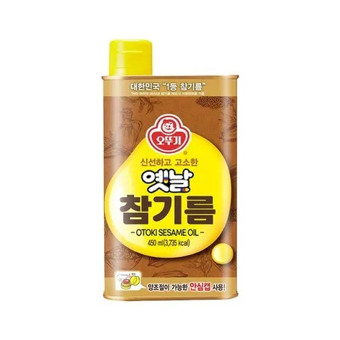 기타 오뚜기 옛날 참기름 450ml 참깨 고소함 저온