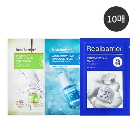 리얼베리어 리얼베리어 아쿠아/익스트림/컨트롤T 마스크팩 10매