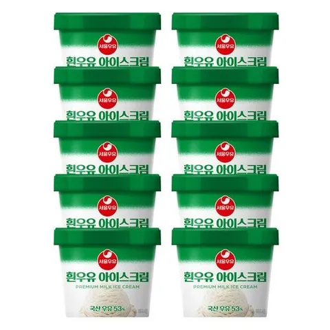 서울우유 [T]서울우유 흰우유 아이스크림 100mlx10개