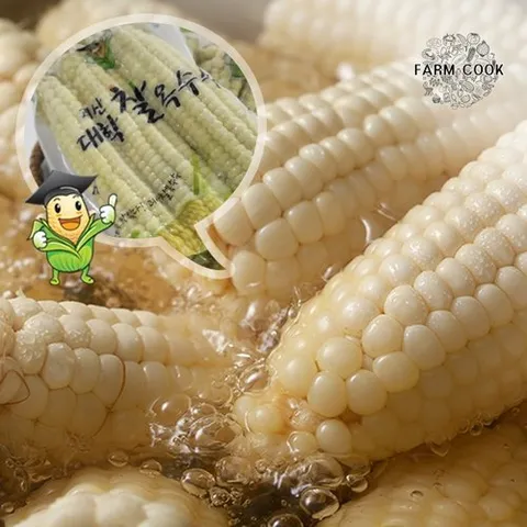 팜쿡 괴산 삶은 대학찰옥수수 실속 (못난이)냉동 20개(팩당4개)