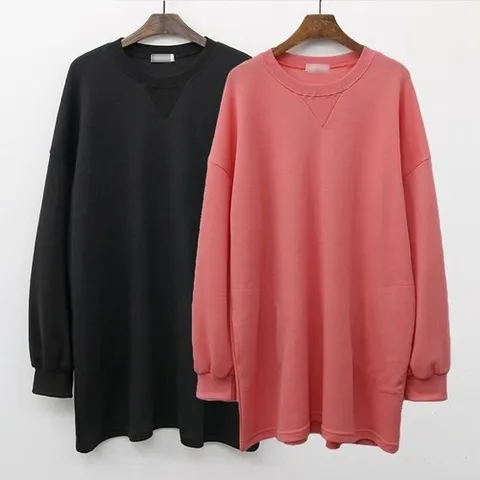 셀러허브 패션 빅사이즈긴팔티 G351L501 루즈삼각포켓롱티셔츠 IL (29533784)