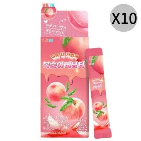 기타브랜드 딥트 복숭아 버닝티 콜라겐 유산균 분말 추천 10포X10_P397269489