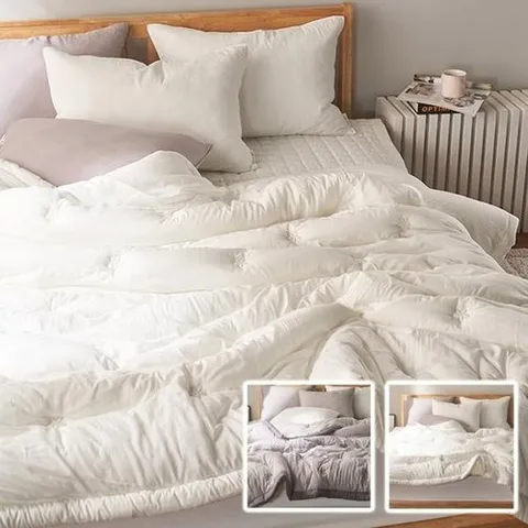 패션플러스 [셀럽하우스] 슈잉 SFSS0812 모달 사계절차렵이불 침대패드KK 그레이