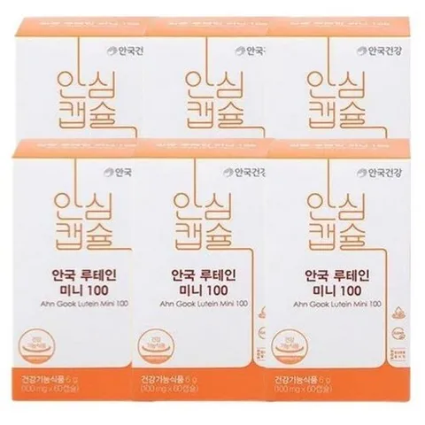 기타브랜드 안국건강 New 루테인 미니 100 100mg x 60정 6개/SJ_P429213906