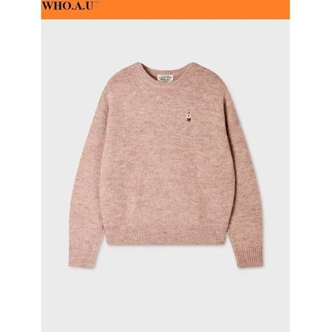 후아유 W.A.U Steve Bokasi R-neck Pullover(PINK)-WHKAG4T21FIC