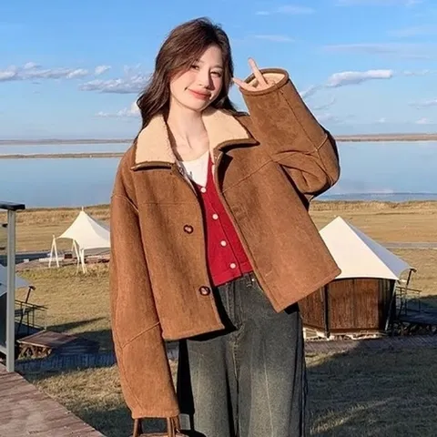 비틀버드 로레안 리버시블 양털 하프코트 양면점퍼 SD-251047_P409689778