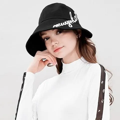 [체스]페브 여성골프 레터링 벙거지모자 골프버킷햇 자외선차단 여름모자_P361274990