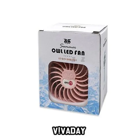 셀러허브 패션 [JH152O94_52CP]여름철 부엉이 LED 충전식 휴대용 선풍기