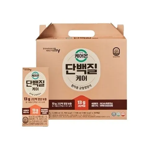 한국야쿠르트 HY한국야쿠르트 잇츠온 케어온 단백질케어 195mlX20개입 (32664368)