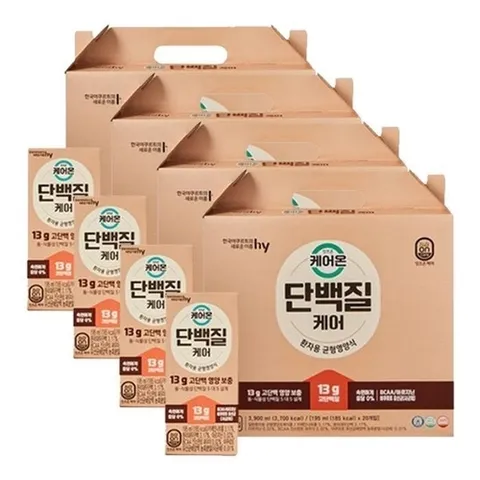 한국야쿠르트 HY한국야쿠르트 잇츠온 케어온 단백질케어 195mlX20개입X4박스 (32664360)
