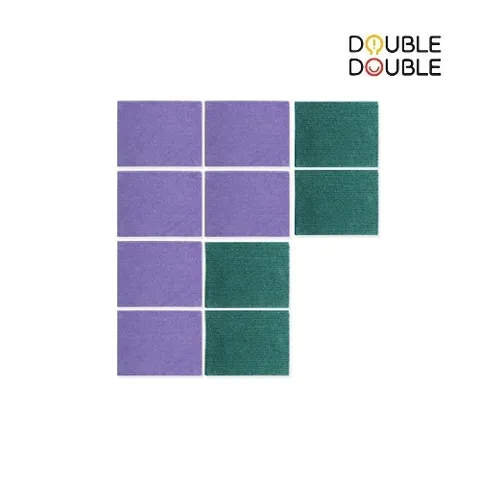더블앤더블 분섬사 패브릭 10매(보라6+그린4)