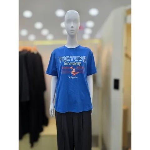 플라스틱아일랜드 나비그래픽 오버핏 티셔츠 PR2CH483DJDJ