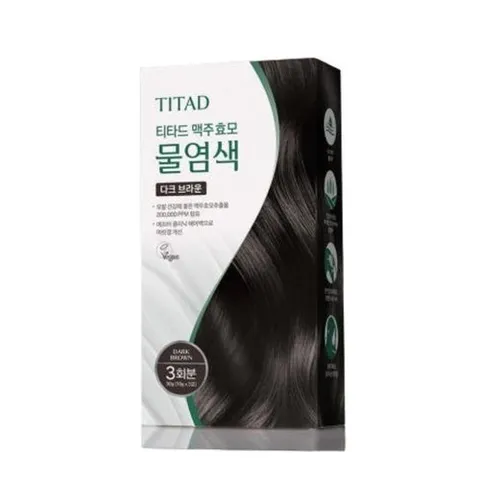 셀러허브 1 티타드 물 셀프 염색 새치 염색약 추천 다크 브라운 (36195133)