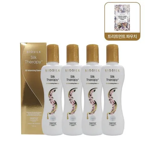 실크테라피 실크테라피 3D 볼류 마이징 헤어 에센스 150ml 4개 트리트먼트파우치