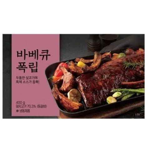 셀러허브 식품 미소 바베큐폭립 400g, 3팩