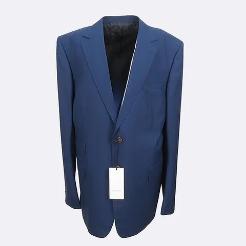 구찌 고이비토 중고명품 (미사용) Gucci(구찌) 480440 네이비 컬러 울 2버튼 남성용 슈트 정장 - 58사이즈