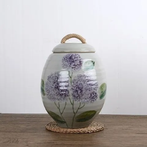 기타 보라수국 쌀독 쌀항아리 쌀통 10kg_W33FE5E