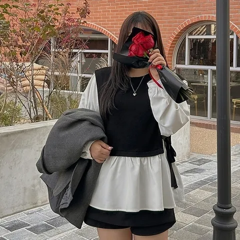 제이스타일 이블렛 델루인 레이어드 블라우스 제이스타일_P410492171