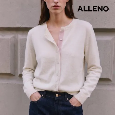 알렌오 [ALLENO Atelier] 26FW 캐시미어100 가디건 (런칭가 149,000)