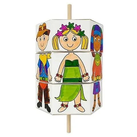 셀러허브 패션 [JHMRPPT5_51GP]만들기대장 돌려맞추는 세계의상 만들기