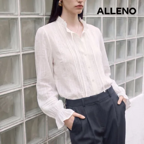 알렌오 [ALLENO] 26FW 프릴 블라우스