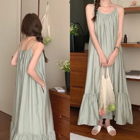 디에이치 릴리 민소매 러플플리츠 원피스_P324774643