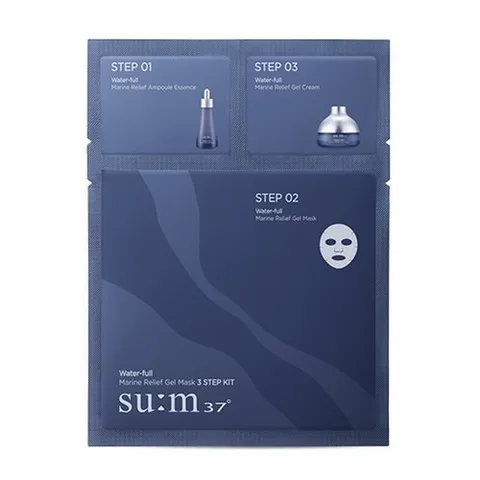 숨37도 [숨37] 워터-풀 마린 릴리프 젤 마스크3STEP KIT(10매)...